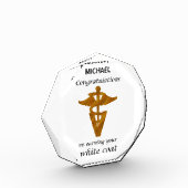 Bloc Photo Cérémonie de la couverture blanche vétérinaire de  (Gauche)