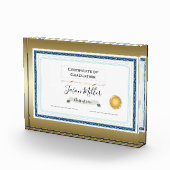 Bloc Photo Certificat de diplôme (Droite)