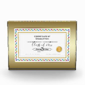 Bloc Photo Certificat de diplôme (Devant)