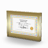 Bloc Photo Certificat de diplôme (Droite)