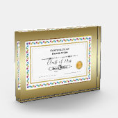 Bloc Photo Certificat de diplôme (Gauche)