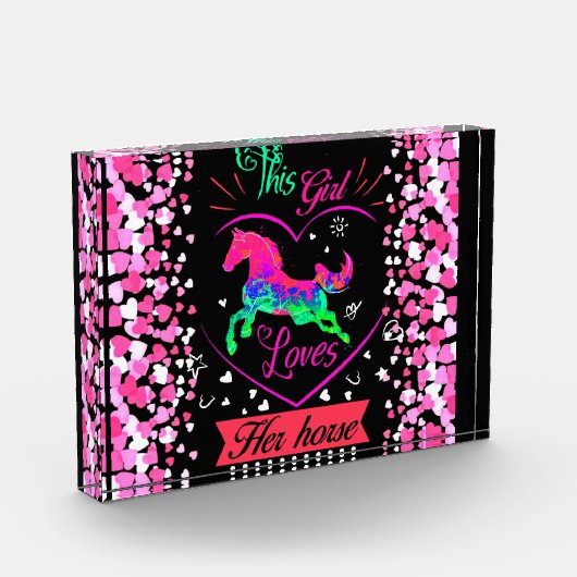 Bloc Photo Cette Fille Aime Son Cheval (Gauche)