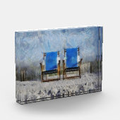 Bloc Photo Chaises de plage bloc acrylique (Gauche)