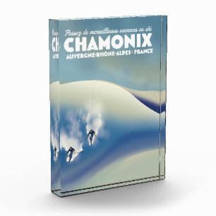 Bloc Photo Chamonix - Auvergne-Rhône-Alpes affiche de ski Fra