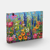 Bloc Photo Champ fleur sauvage Peinture acrylique (Gauche)