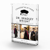 Bloc Photo Chapeau de remise des diplômes de doctorat personn (Droite)