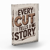 Bloc Photo Chaque coupe raconte une histoire - L'art rustique (Gauche)