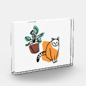 Bloc Photo Chat et le plante (Gauche)