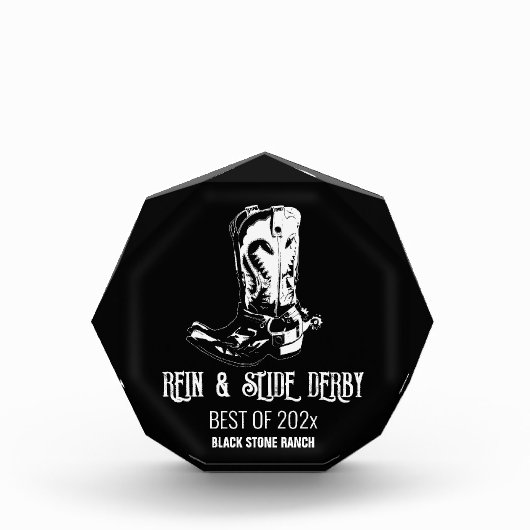 Bloc Photo Chaussures Cowboy trophée derby championnat (Devant)