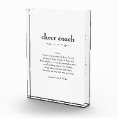 Bloc Photo Cheer Coach Définition Merci cadeau (Droite)