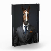 Bloc Photo Cheval drôle dans le costume (Gauche)