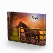 Bloc Photo Cheval fille (Droite)