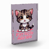 Bloc Photo Chibi Kawaii Kitten Purr parfaitement adorable en (Gauche)