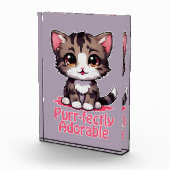 Bloc Photo Chibi Kawaii Kitten Purr parfaitement adorable en (Droite)