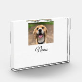 Bloc Photo Chien chat photo ajouter le nom de l'animal de com (Gauche)