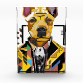 Bloc Photo Chien portant un costume : Art numérique (Devant)