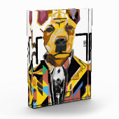 Bloc Photo Chien portant un costume : Art numérique (Gauche)