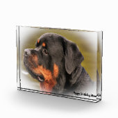 Bloc Photo Chien Rottweiler (Droite)