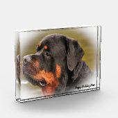 Bloc Photo Chien Rottweiler (Gauche)