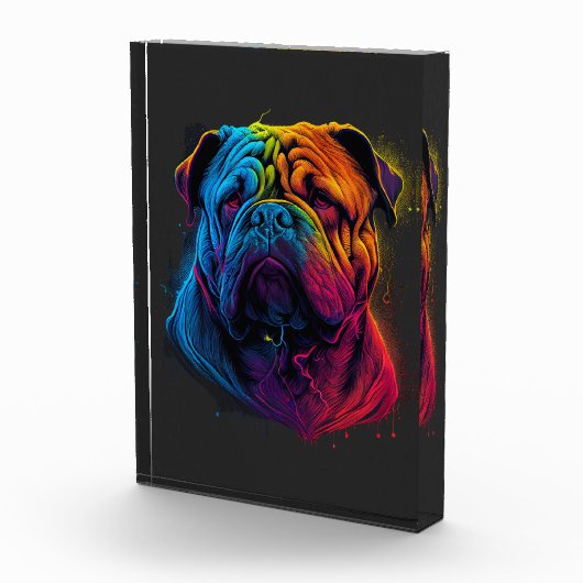 Bloc Photo Chien Shar Pei, Shar-Pei, chinois clair et luffeux (Droite)