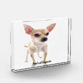 Bloc Photo Chihuahua Dog. (Gauche)