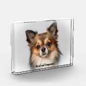 Bloc Photo Chihuahua Dog. (Gauche)