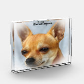 Bloc Photo Chihuahua Dog. (Gauche)