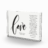 Bloc Photo Christian Love est la date Mariage des noms de pat (Droite)