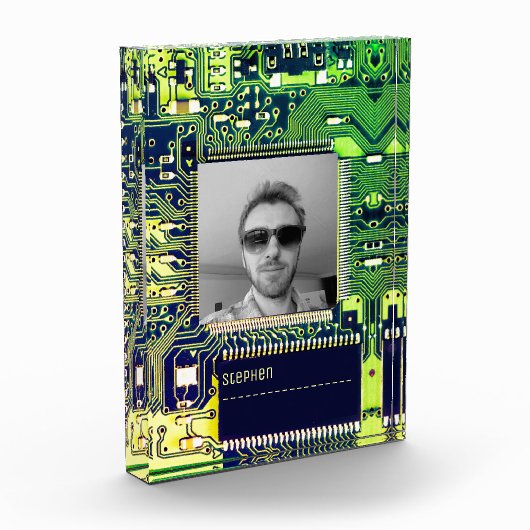 Bloc Photo Circuit imprimé personnalisable - circuit électron (Gauche)