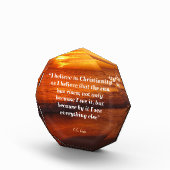 Bloc Photo Citation De C. S. Lewis Sur Le Christianisme (Droite)