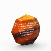 Bloc Photo Citation De C. S. Lewis Sur Le Christianisme (Gauche)