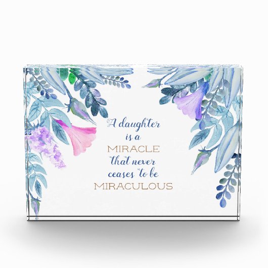 Bloc Photo Citation de fille (Devant)