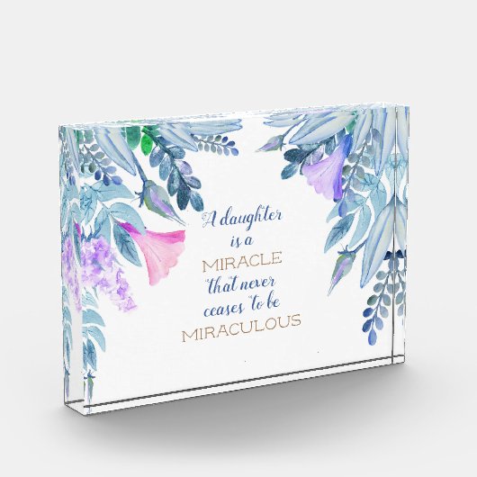 Bloc Photo Citation de fille (Gauche)