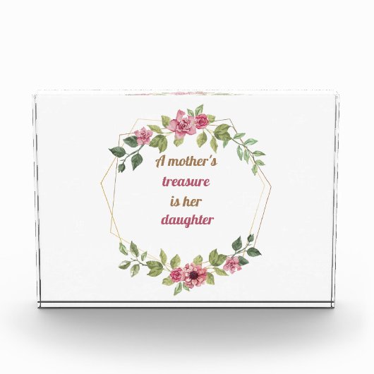 Bloc Photo Citation de fille (Devant)