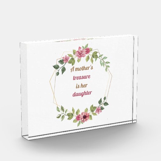 Bloc Photo Citation de fille (Gauche)