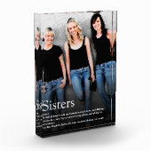 Bloc Photo Citation de Sisters Moderne Cool amusant (Gauche)