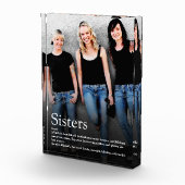 Bloc Photo Citation de Sisters Moderne Cool amusant (Droite)