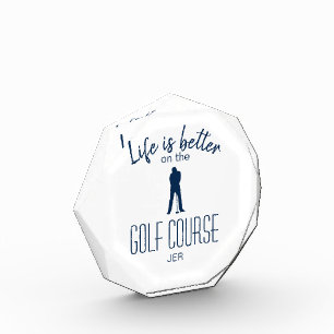 Bloc Photo Citation du terrain de golf de Golfer Monogramme B