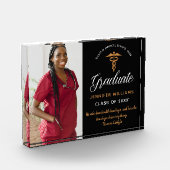 Bloc Photo Citation Inspirationnelle Chic Médicale School Gra (Gauche)