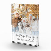 Bloc Photo Citation personnalisée de superposition de photo f (Droite)