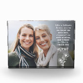 Bloc Photo Citation superposer fleur délicate mère jour (Devant)