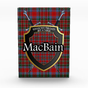 Bloc Photo Clan écossais MacBain Tartan