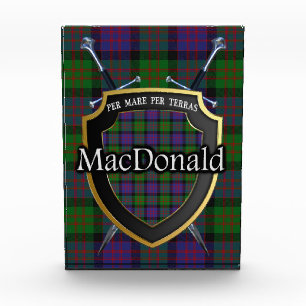 Bloc Photo Clan écossais MacDonald Tartan