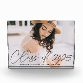 Bloc Photo Classe de 2023 Modern Black Script Graduation (Devant)