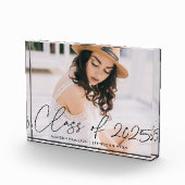 Bloc Photo Classe de 2023 Modern Black Script Graduation (Droite)