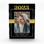 Bloc Photo Classe Noir et Or de 2023 Maintien des diplômes (Devant)