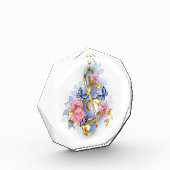 Bloc Photo Clé de fer avec roses roses roses (Gauche)