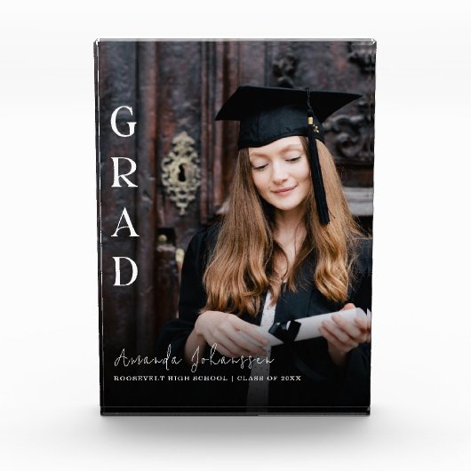 Bloc Photo Clôture de 2024 moderne blanc de haut de gamme (Devant)