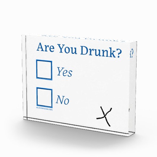 Bloc Photo Cochez les cases SlipperyJoe's Are You Drunk marte (Droite)