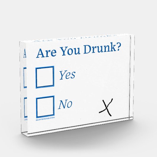 Bloc Photo Cochez les cases SlipperyJoe's Are You Drunk marte (Gauche)